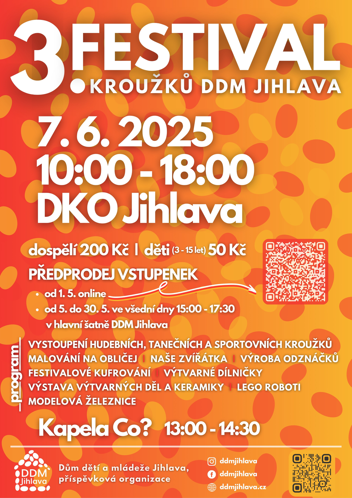3. FESTIVAL kroužků DDM Jihlava